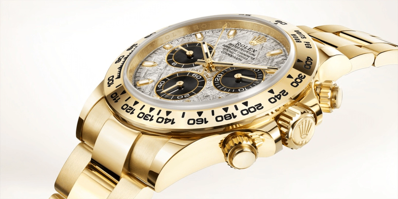 Rolex,Daytona 40mm,40mm,Yellow Gold,Silver,Automatic,Chronograph,Column Wheel,Kevin De Bruyne,Hardik Pandya,Harry Kane,Donnie Yen,116508,116508-0015