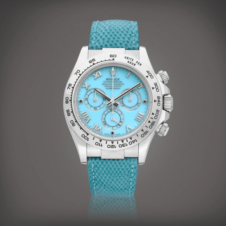 Rolex,Daytona 40mm,40mm,White Gold,Sky Blue,Blue,Automatic,Chronograph,72hours,116519 Turquoise