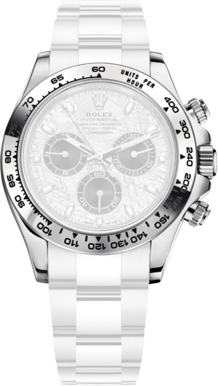 Rolex,Daytona 40mm,40mm,White Gold,Silver,Automatic,Chronograph,Column Wheel,Roger Federer,116509,116509-0073