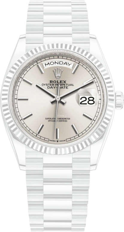 Rolex,Day-Date 36 36mm,36mm,Platinum,Silver,Automatic,Date,Day,128236,128236-0001