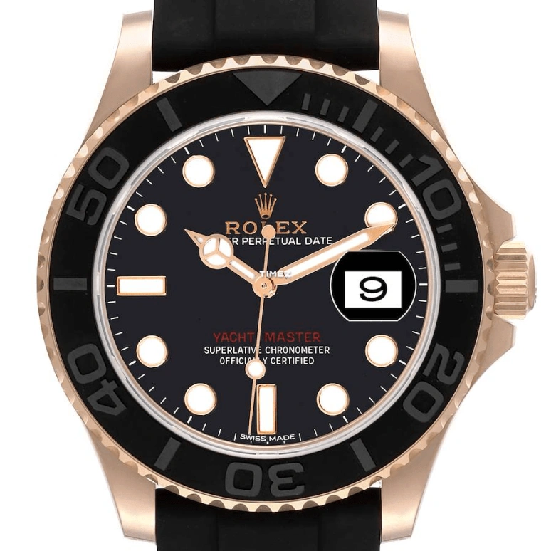 Rolex,Yacht-Master 40mm,40mm,Ceramic,Everose Gold,Black,Automatic,Day,48hours,116655,116655-0001
