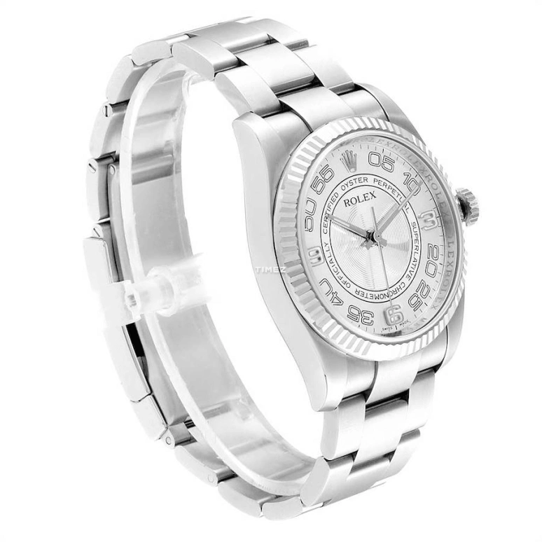 Rolex,Oyster Perpetual 36mm,36mm,White Gold,Stainless Steel,Silver,Automatic,48hours,In-house Caliber,116034,116034-0005