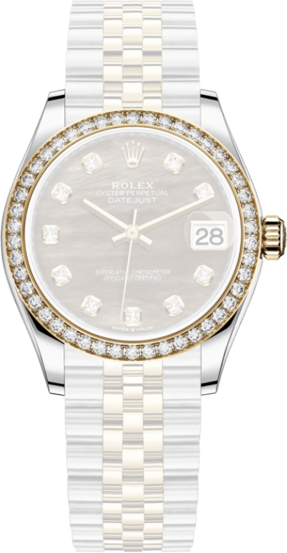 Rolex,Datejust 31 31mm,31mm,Yellow Gold,Stainless Steel,Black,Automatic,Day,55hours,278383RBR,278383RBR-0024
