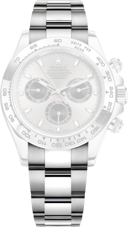 Rolex,Daytona 40mm,40mm,White Gold,Silver,Automatic,Chronograph,Column Wheel,116509,116509-0072