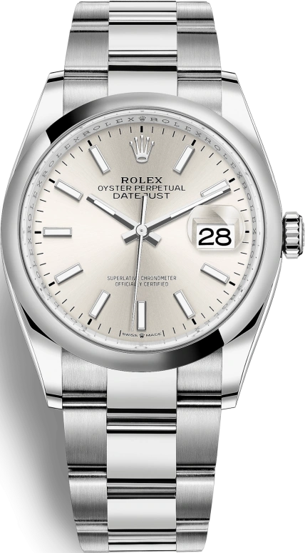 Rolex,Datejust 36 36mm,36mm,Oystersteel,Silver,Automatic,Day,70hours,126200,126200-0002