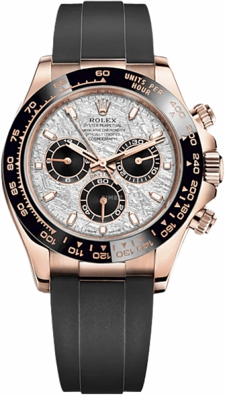 Rolex,Daytona 40mm,40mm,Ceramic,Everose Gold,Silver,Grey,Automatic,Chronograph,72hours,Karim Benzema,116515LN,116515LN-0055