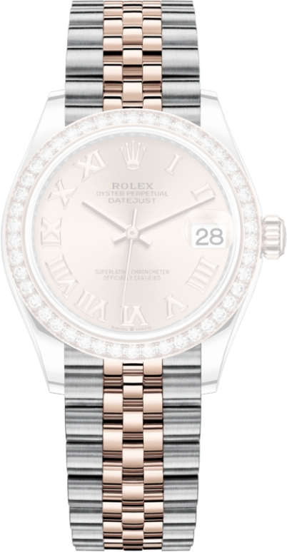 Rolex,Datejust 31 31mm,31mm,Rose Gold,Stainless Steel,Rose,Automatic,Day,55hours,278381RBR,278381RBR-0002