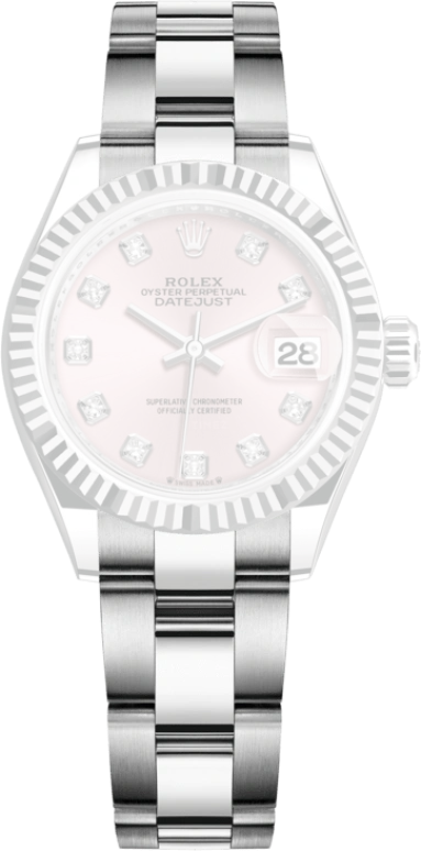Rolex,Lady-Datejust 28mm,28mm,White Gold,Oystersteel,Pink,Automatic,Day,55hours,279174,279174-0004