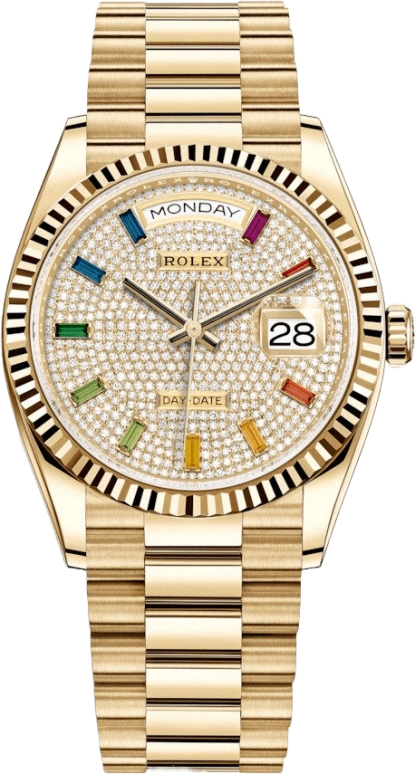 Rolex,Day-Date 36 36mm,36mm,Yellow Gold,Automatic,Date,Day,128238,128238-0051