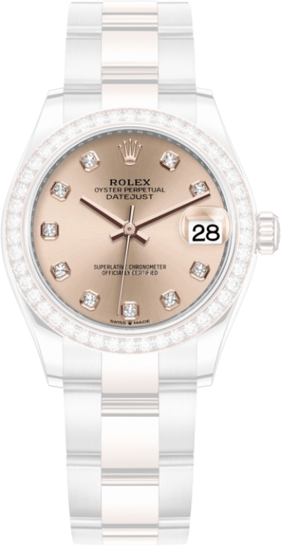 Rolex,Datejust 31 31mm,31mm,Rose Gold,Stainless Steel,Rose,Automatic,Day,55hours,278381RBR,278381RBR-0023