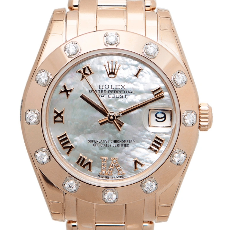 Rolex,Pearlmaster 34mm,34mm,Rose Gold,White,Automatic,Day,48hours,81315,81315-0002