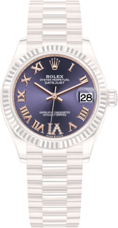 Rolex,Datejust 31 31mm,31mm,Rose Gold,Purple,Automatic,Day,55hours,278275,278275-0029