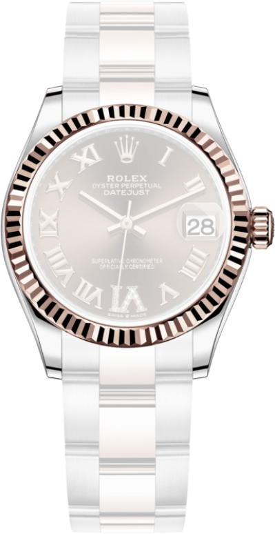 Rolex,Datejust 31 31mm,31mm,Rose Gold,Stainless Steel,Brown,Automatic,Day,55hours,278271,278271-0003