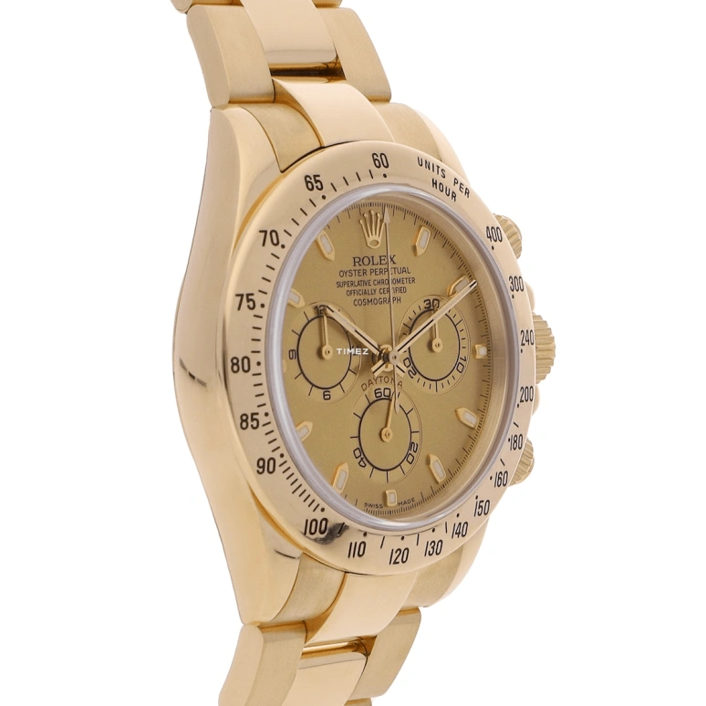 Rolex,Daytona 40mm,40mm,Yellow Gold,Champagne,Automatic,Chronograph,72hours,116528,116528-0045