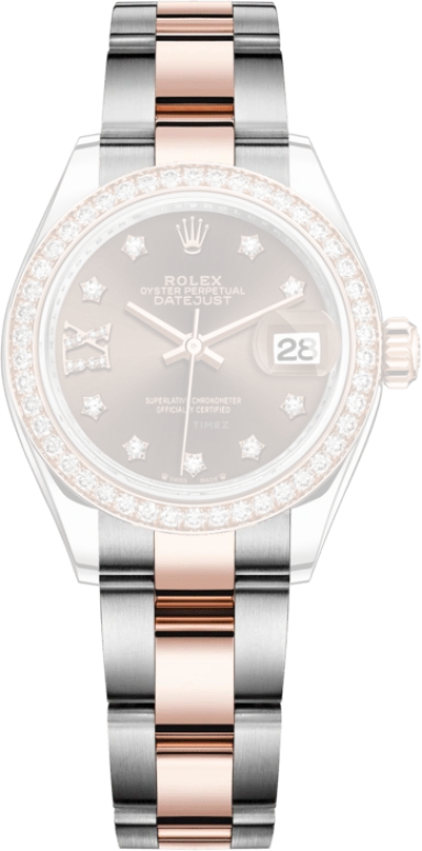 Rolex,Lady-Datejust 28mm,28mm,Everose Gold,Oystersteel,Brown,Automatic,Day,55hours,279381RBR,279381RBR-0004