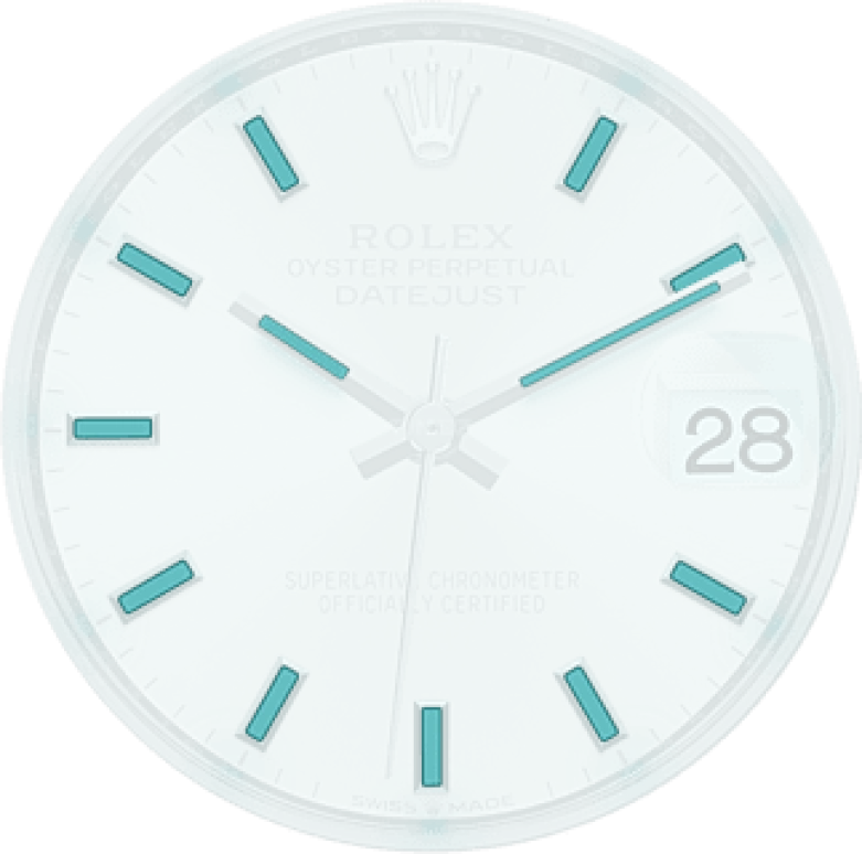 Rolex,Datejust 31 31mm,31mm,White Gold,Stainless Steel,Silver,Automatic,Day,55hours,278384RBR,278384RBR-0015