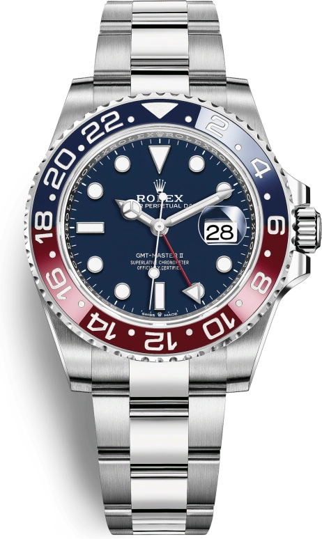 Rolex,GMT-Master II 40mm,40mm,White Gold,Blue,Automatic,Day,Dule Time,126719BLRO,126719BLRO-0003
