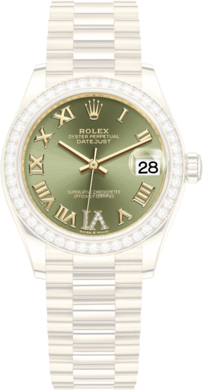 Rolex,Datejust 31 31mm,31mm,Yellow Gold,Green,Automatic,Day,55hours,278288RBR,278288RBR-0024