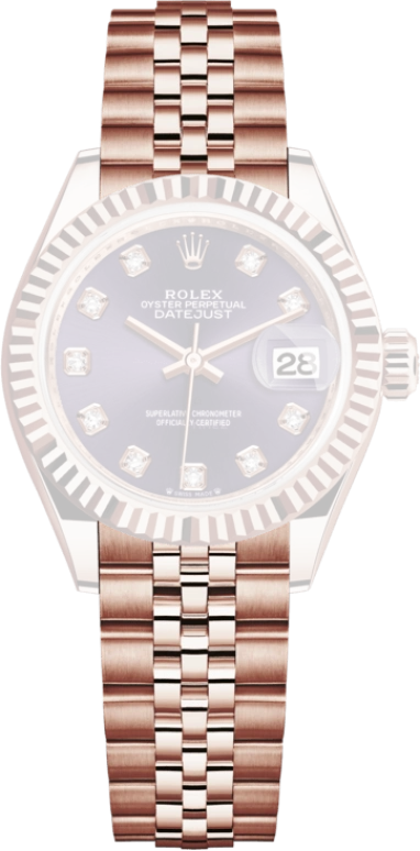 Rolex,Lady-Datejust 28mm,28mm,Rose Gold,Purple,Automatic,Day,55hours,279175,279175-0020