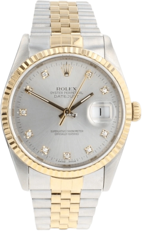 Rolex Datejust 36 16233 Silver Diamond