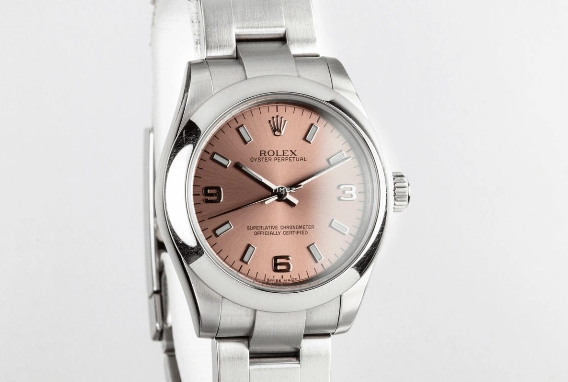Rolex,Oyster Perpetual 31mm,31mm,Stainless Steel,Pink,Automatic,48hours,In-house Caliber,177200,177200-Pink