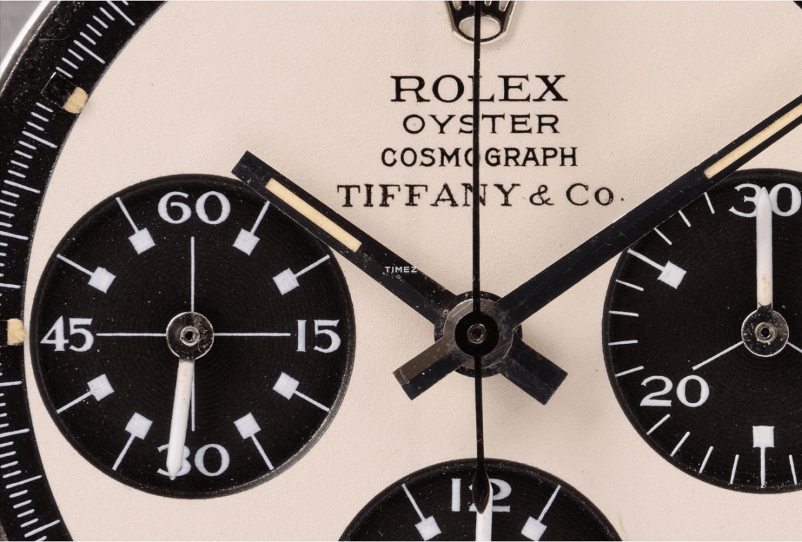 Rolex,Daytona 37mm,37mm,Stainless Steel,Silver,Black,Handwound,Chronograph,48hours,6263,6263-Paul Newman TiffanyCo