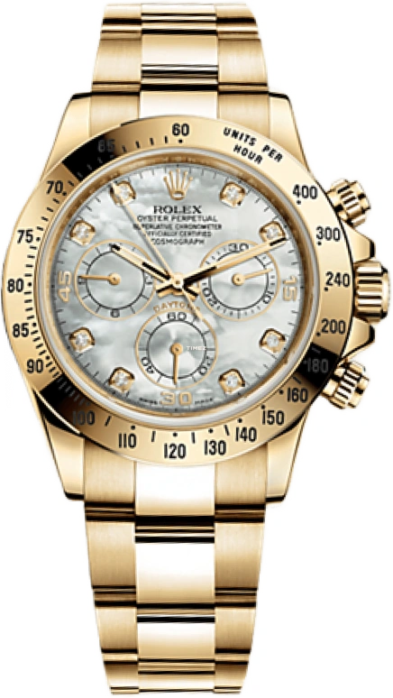 Rolex,Daytona 40mm,40mm,Yellow Gold,White,Automatic,Chronograph,72hours,116528,116528-0032