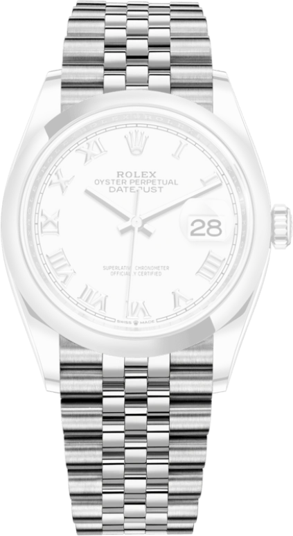 Rolex,Datejust 36 36mm,36mm,Stainless Steel,White,Automatic,Day,70hours,126200,126200-0007