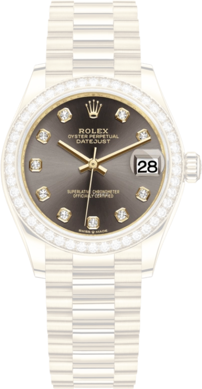 Rolex,Datejust 31 31mm,31mm,Yellow Gold,Grey,Automatic,Day,55hours,278288RBR,278288RBR-0030