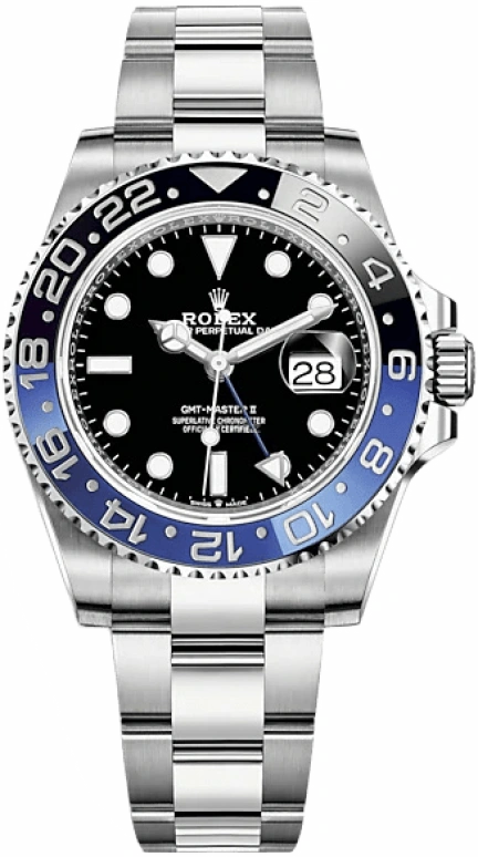 Rolex,GMT-Master II 40mm,40mm,Stainless Steel,Black,Automatic,Day,Dule Time,Jack Harlow,126710BLNR,126710BLNR-0003