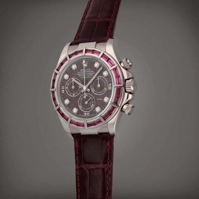 Rolex,Daytona 40mm,40mm,White Gold,Red,Automatic,Chronograph,72hours,116589SALV Ruby