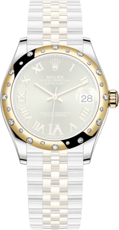 Rolex,Datejust 31 31mm,31mm,Yellow Gold,Stainless Steel,Green,Automatic,Day,55hours,278343RBR,278343RBR-0016