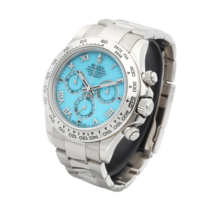 Rolex,Daytona 40mm,40mm,White Gold,Blue,Automatic,Chronograph,72hours,116509 Turquoise