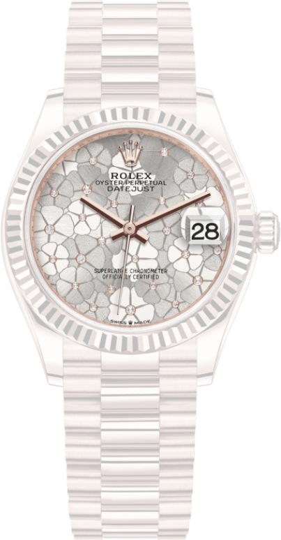 Rolex,Datejust 31 31mm,31mm,Rose Gold,Silver,Automatic,Day,55hours,278275,278275-0045