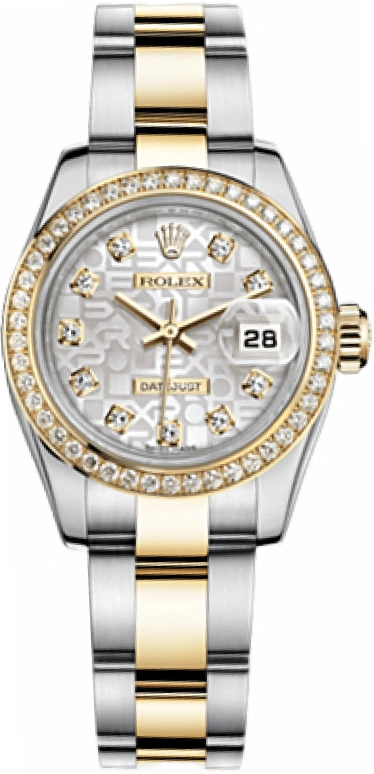 Rolex,Lady-Datejust 26mm,26mm,Yellow Gold,Oystersteel,Silver,Automatic,Day,48hours,179383,179383-0002