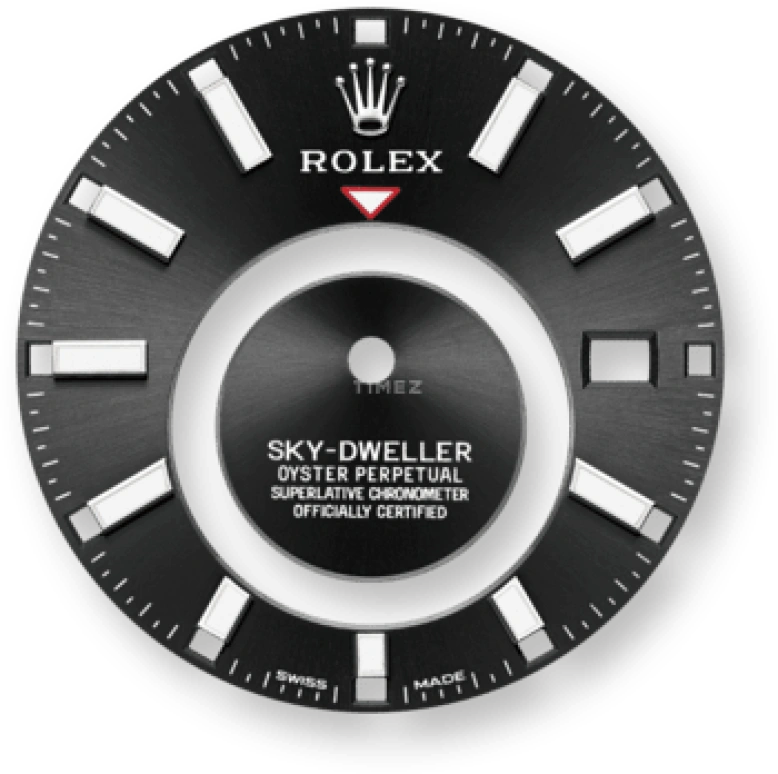 Rolex,Sky-Dweller 42mm,42mm,White Gold,Stainless Steel,Black,Automatic,Annual Calendar,Month,Date,326934,326934-0005