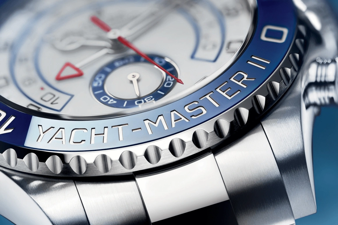 Rolex,Yacht-Master 44mm,44mm,Stainless Steel,White,Automatic,Countdown,Chronograph,Day,Column Wheel,72hours,In-house Caliber,116680,116680-0002