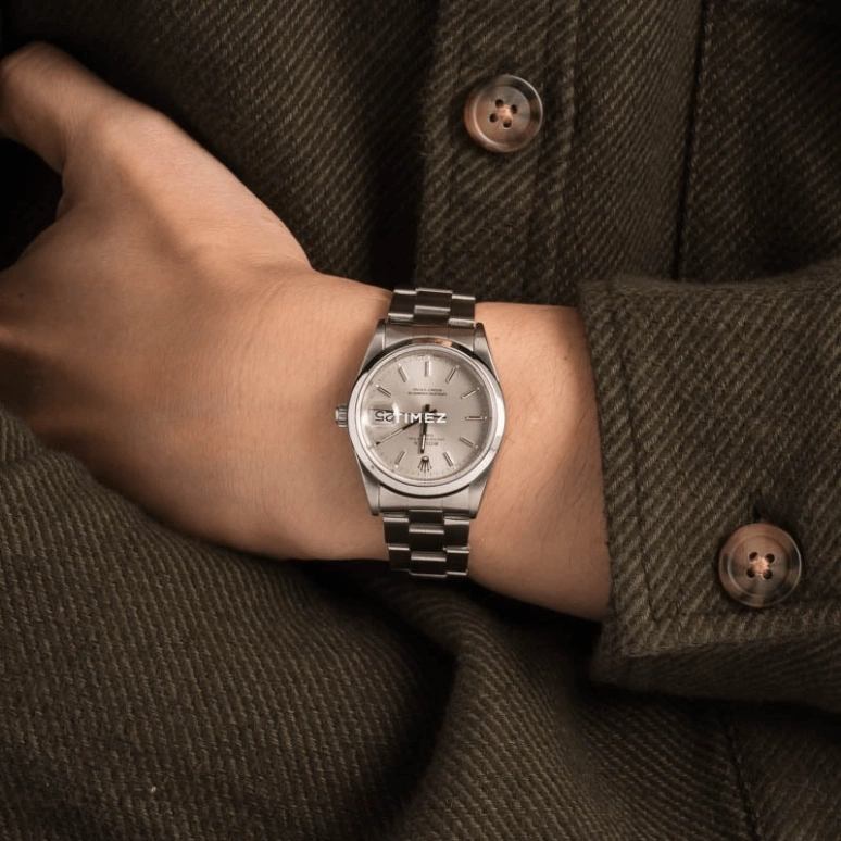 Rolex,Date 34mm,34mm,Stainless Steel,Silver,Automatic,Day,48hours,15200 Silver