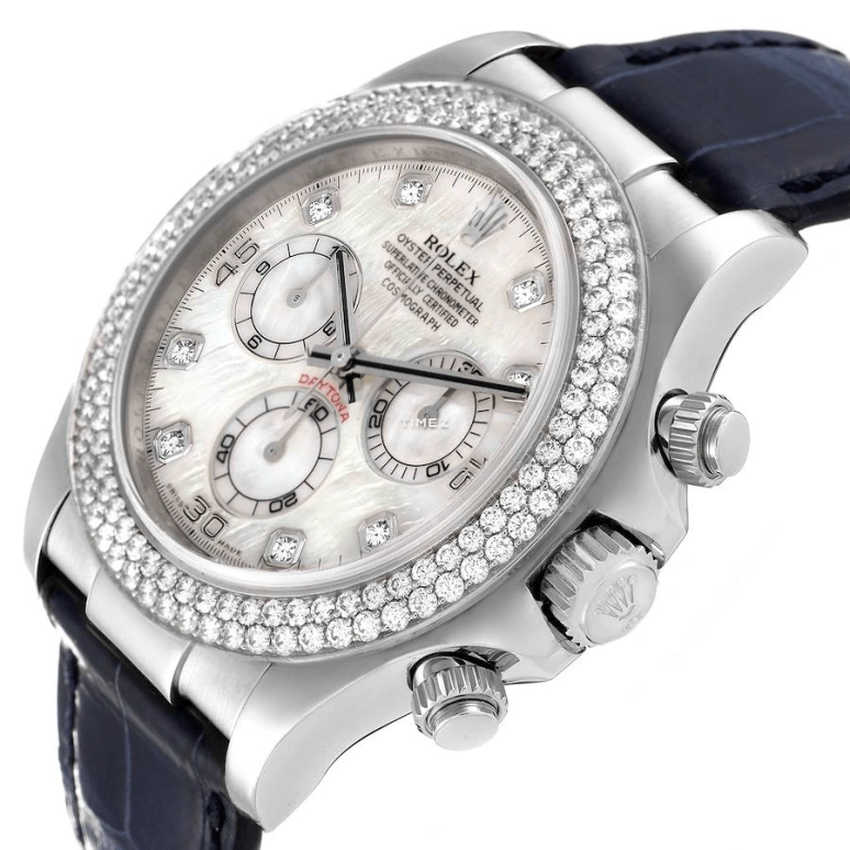 Rolex,Daytona 40mm,40mm,White Gold,Silver White,White,Automatic,Chronograph,72hours,116589 RBR8