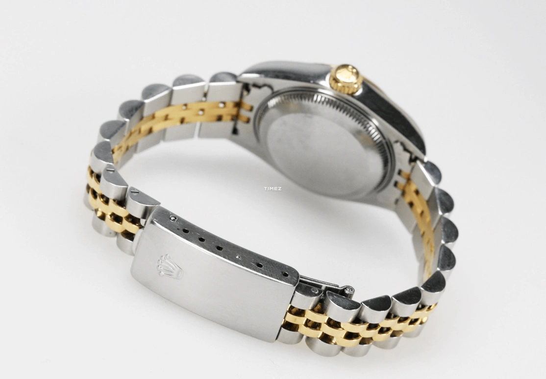 Rolex,Lady-Datejust 26mm,26mm,Stainless Steel,Yellow Gold,Champagne,Automatic,Day,48hours,79173 MOP Roman
