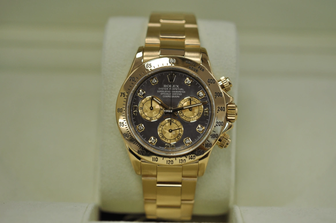 Rolex,Daytona 40mm,40mm,Yellow Gold,Black,Automatic,Chronograph,72hours,116528,116528-0039