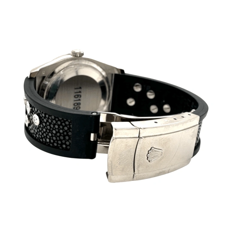 Rolex,Datejust 36 36mm,36mm,White Gold,Black,Silver,Automatic,Day,48hours,116189BBR