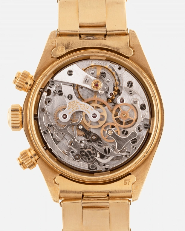 Rolex,Daytona 36mm,36mm,Yellow Gold,Black,Gold,Handwound,Chronograph,48hours,6265,6265-Oyster YG