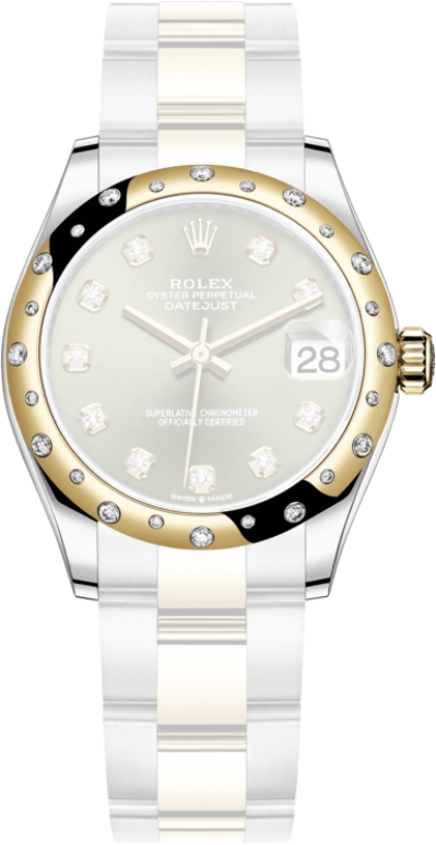 Rolex,Datejust 31 31mm,31mm,Yellow Gold,Stainless Steel,Green,Automatic,Day,55hours,278343RBR,278343RBR-0029