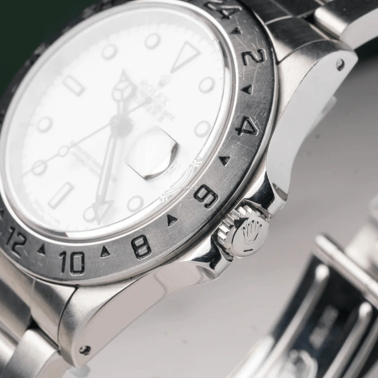 Rolex,Explorer II 40mm,40mm,Stainless Steel,White,Automatic,Day,Dule Time,16570,16570-0001