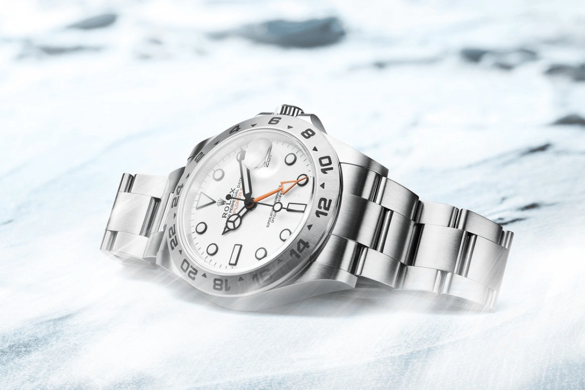 Rolex,Explorer II 42mm,42mm,Stainless Steel,White,Automatic,Day,Dule Time,226570,226570-0001