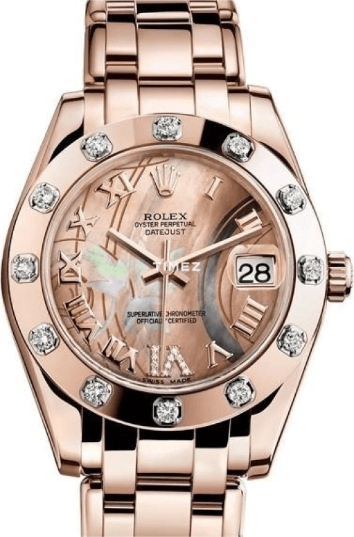 Rolex,Pearlmaster 34mm,34mm,Everose Gold,Rose Gold,Automatic,Day,48hours,81315,81315-0010