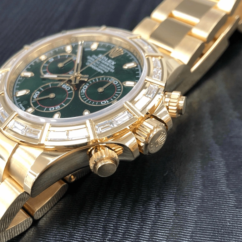 Rolex,Daytona 40mm,40mm,Yellow Gold,Green,Automatic,Chronograph,72hours,116568BR,116568BR-0027