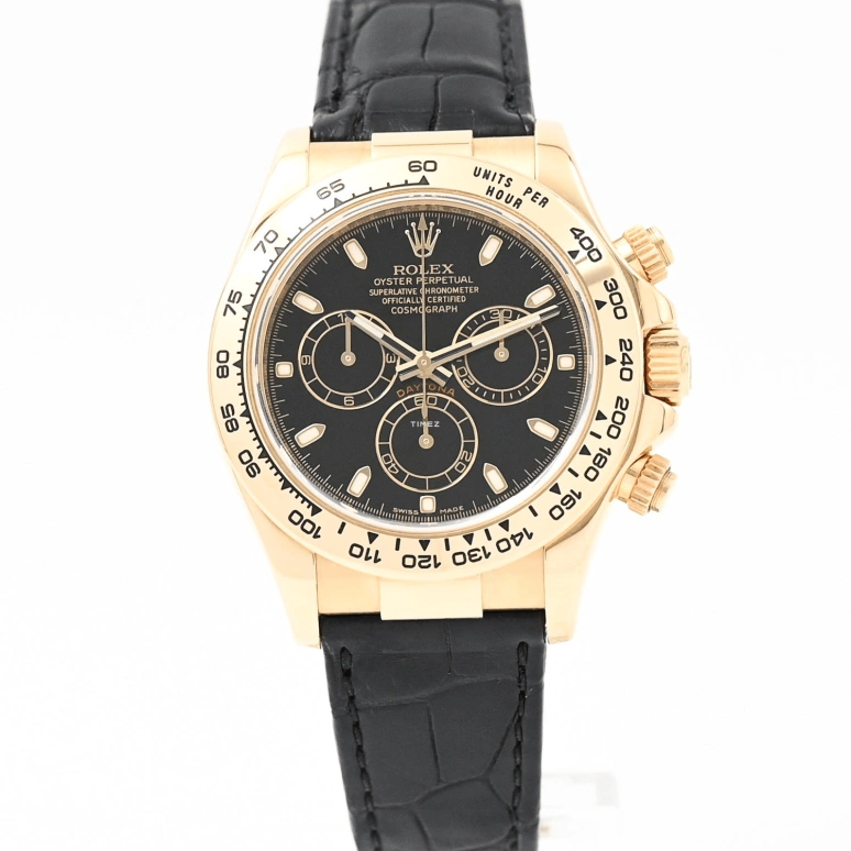 Rolex,Daytona 40mm,40mm,Yellow Gold,Black,Automatic,Chronograph,72hours,116518,116518-BLKSBK