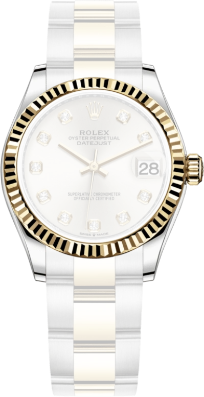Rolex,Datejust 31 31mm,31mm,Yellow Gold,Stainless Steel,Silver,Automatic,Day,55hours,278273,278273-0019
